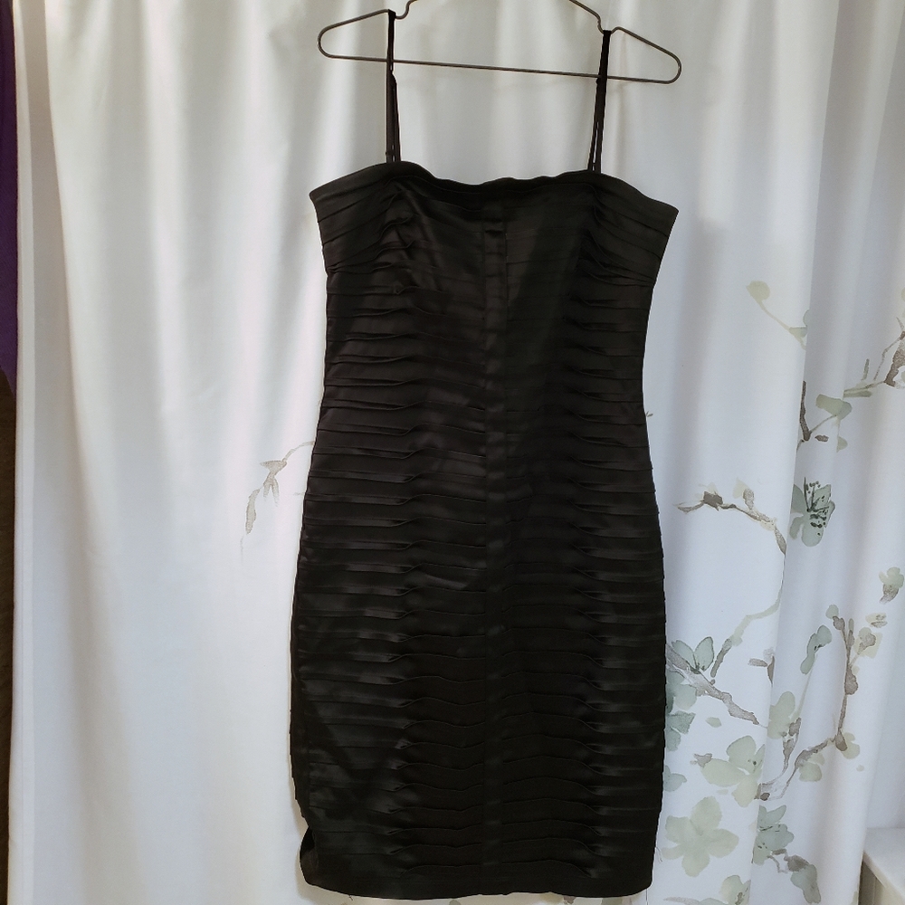 Calvin Klein Convertible Strapless Pleated Dress